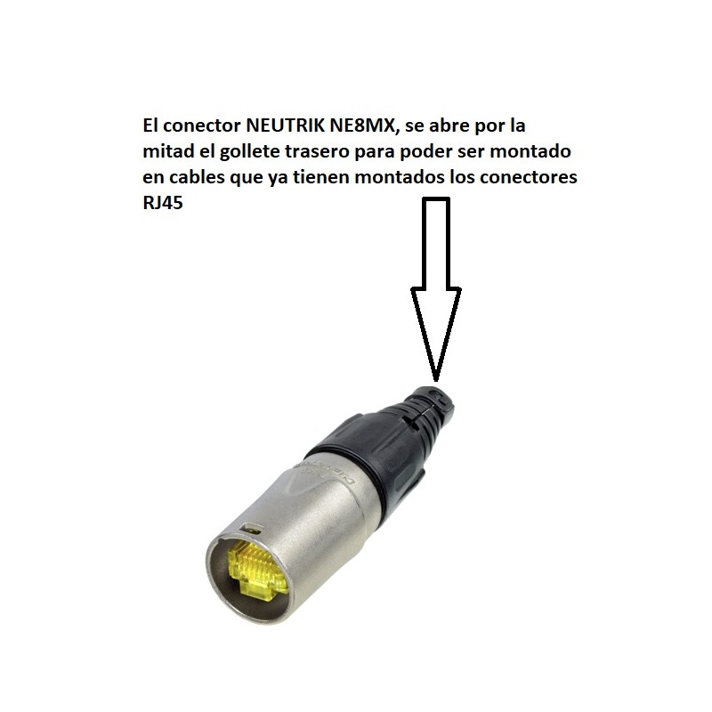 CARCASA RJ45 M ETHERCON NIKEL NEUTRIK