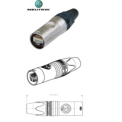 CARCASA RJ45 M ETHERCON...