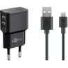 ALIMENTADOR 220V 2xUSB+MICRO USB B 2,4A
