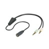 CABLE MINIJACK 4POLOS H-2xMINIJACK M3P"Y