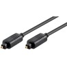 CABLE AUDIO TOSLINK M-M 1MTS NEGRO