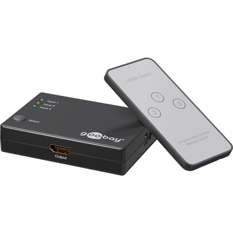 SWITCH HDMI 3 ENTRADAS 1 SALIDA+MANDO