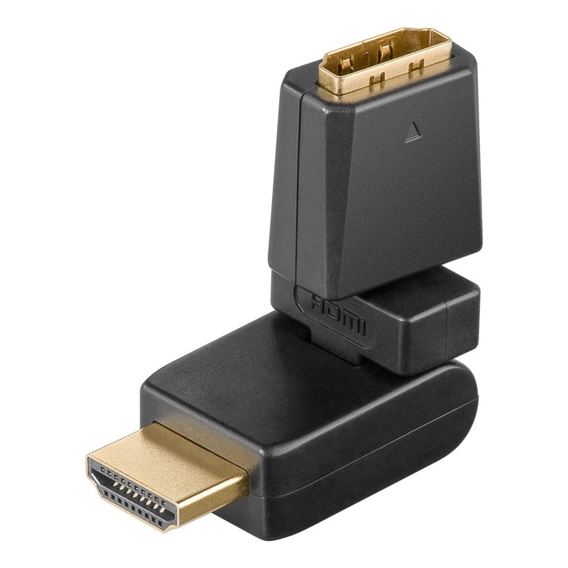 ADAPTADOR HDMI M-H CODO ARTICULADO 360º