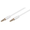 CABLE MINIJACK ST M-M 1M BLANCO SLIM