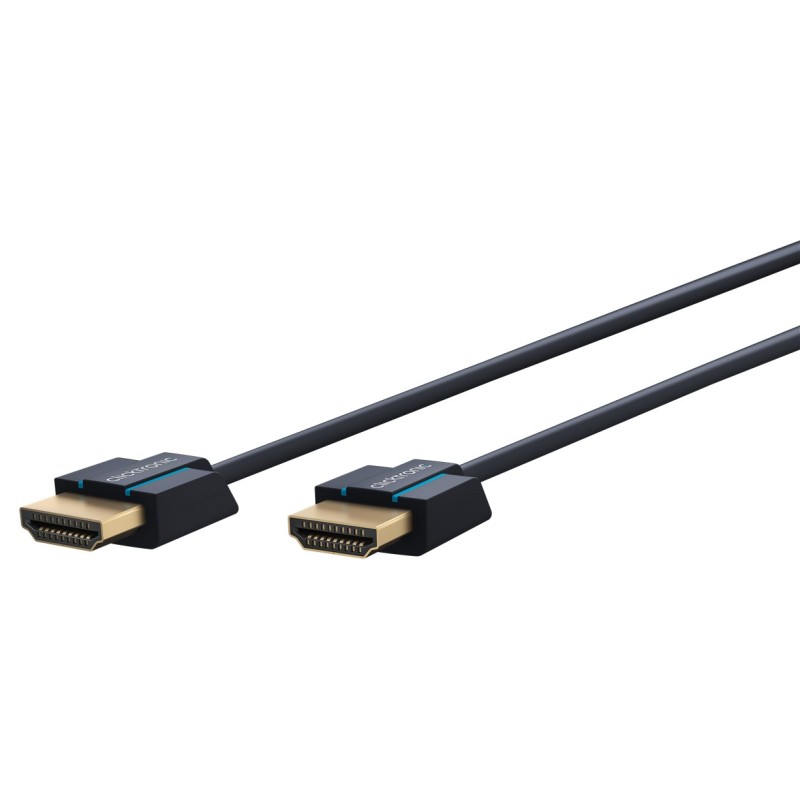 CABLE HDMI M-M 4K 0,5M AZUL SLIM Clicktr