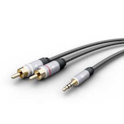 CABLE MINIJACK M-2xRCA M 5M...