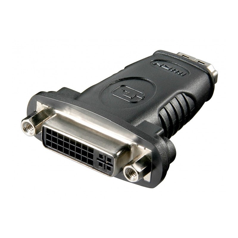 ADAPTADOR HDMI HEMBRA-DVI-D HEMBRA NIKEL