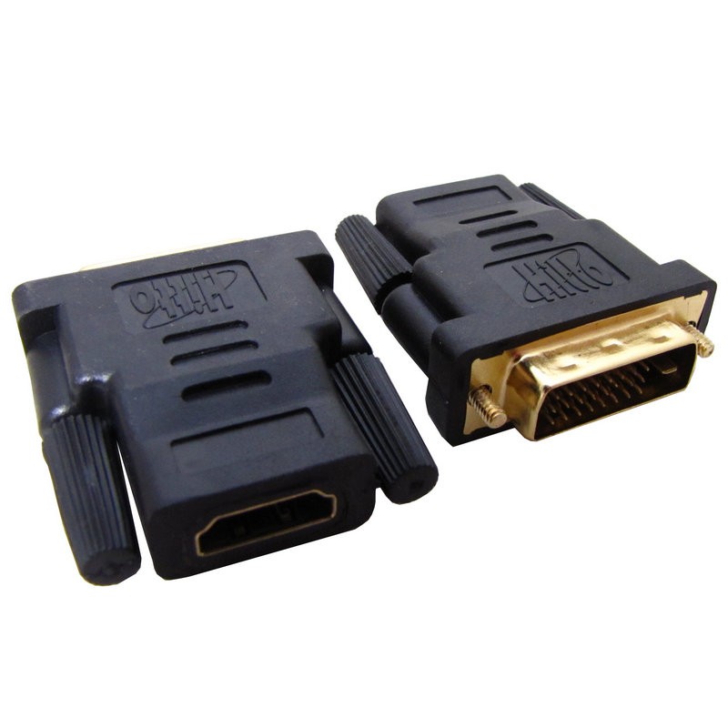 ADAPTADOR HDMI HEMBRA-DVI-D MACHO NIKEL
