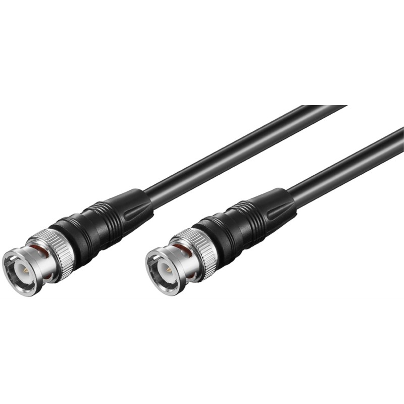 CABLE RG59 BNC M-M 2MTS NEGRO