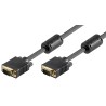 CABLE VGA M-M 2MTS NEGRO CON FERRITAS