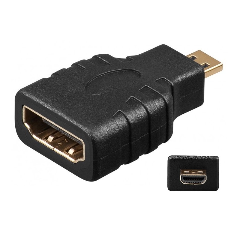 ADAPTADOR HDMI HEMBRA-MICRO HDMI M Pasti