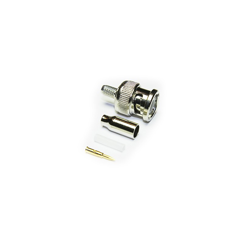 CONECTOR BNC MACHO RG174 CRIMPAR