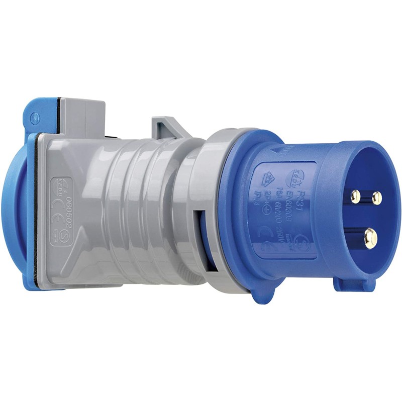 ADAPTADOR SCHUKO H-CETAC 3P M 16A Brenne