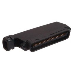CONECTOR TELCO 50P MACHO CODO 90º NEGRO
