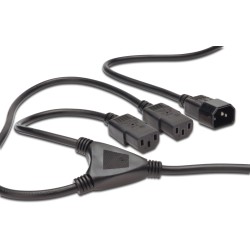CABLE ALIMENTACION "Y" 2xC13-1xC14 1,5M