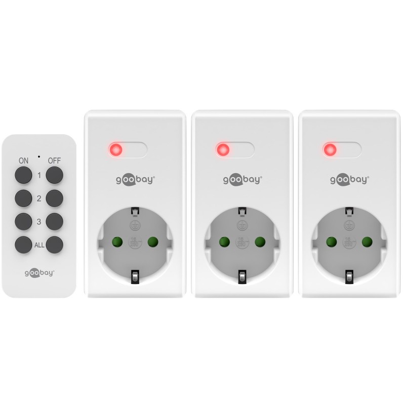 KIT 3ENCHUFE 220V CONTROL MANDODISTANCIA