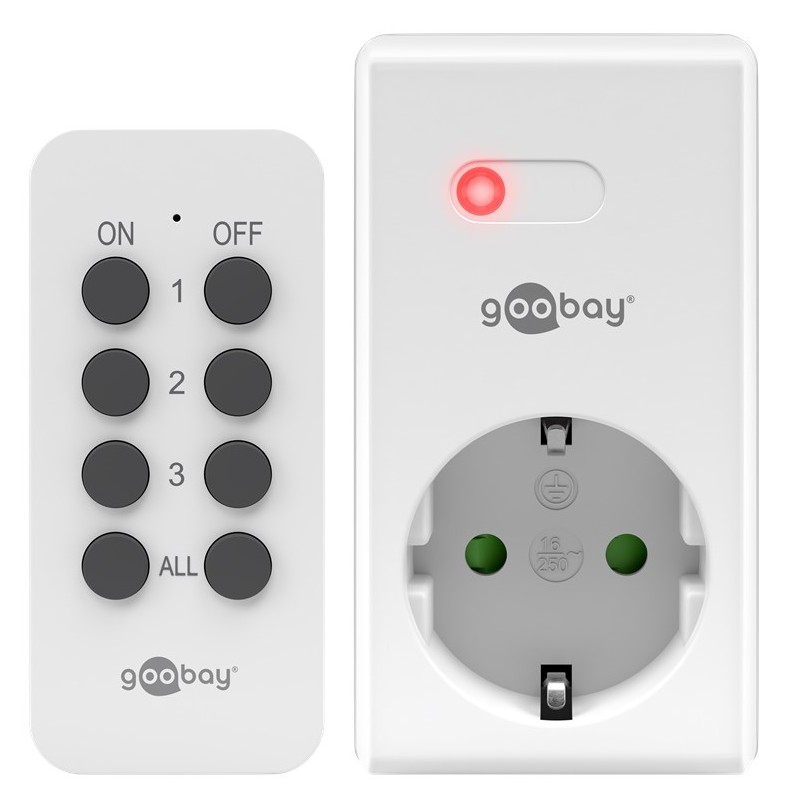 ENCHUFE 220V CONTROL MANDO DISTANCIA + M