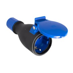 CONECTOR SCHUKO HEMBRA GOMA...