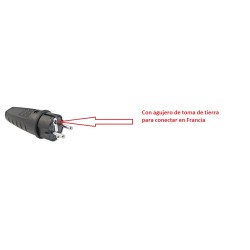 CONECTOR SCHUKO MACHO GOMA...