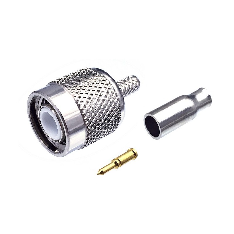 CONECTOR TNC MACHO RG174 CRIMPAR