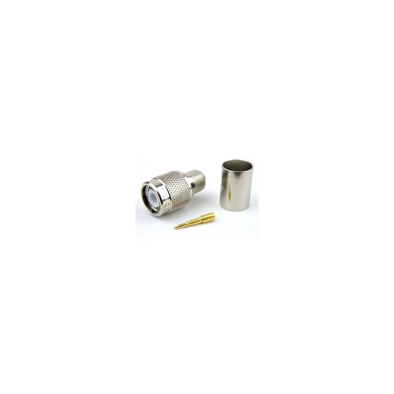 CONECTOR TNC MACHO RG214 CRIMPAR