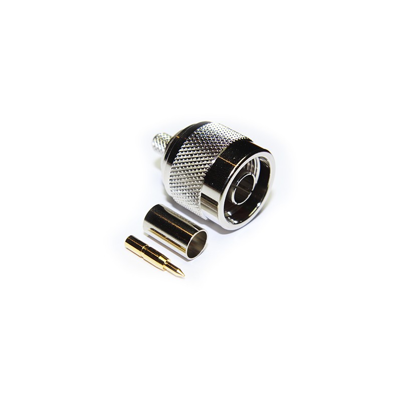 CONECTOR N MACHO RG223 RECTO CRIMPAR