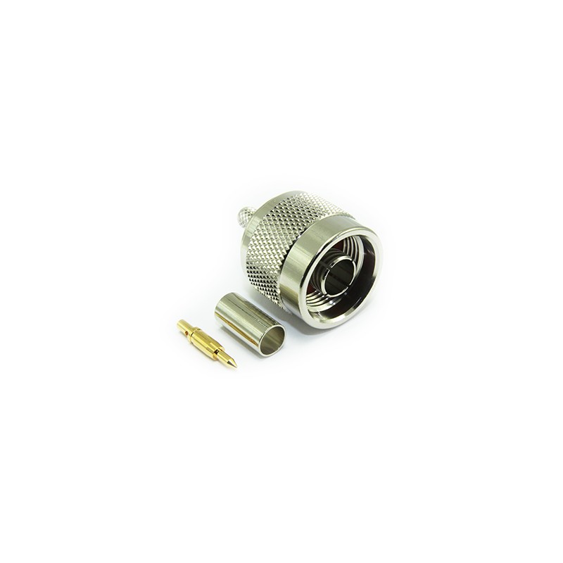 CONECTOR N MACHO LMR240 RG59 CRIMPAR