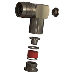 CONECTOR N MACHO RG213 CODO...