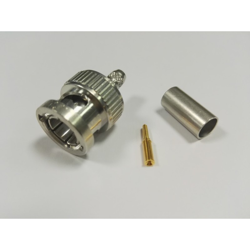 CONECTOR BNC MACHO FLEX5 CRIMPAR