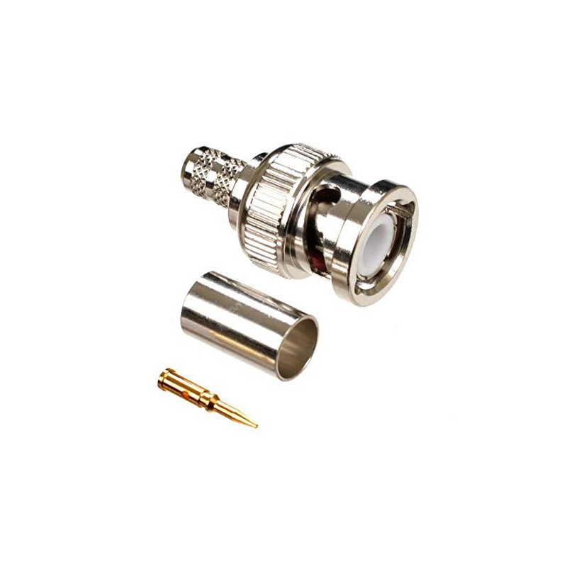 CONECTOR BNC MACHO RG6 CRIMPAR