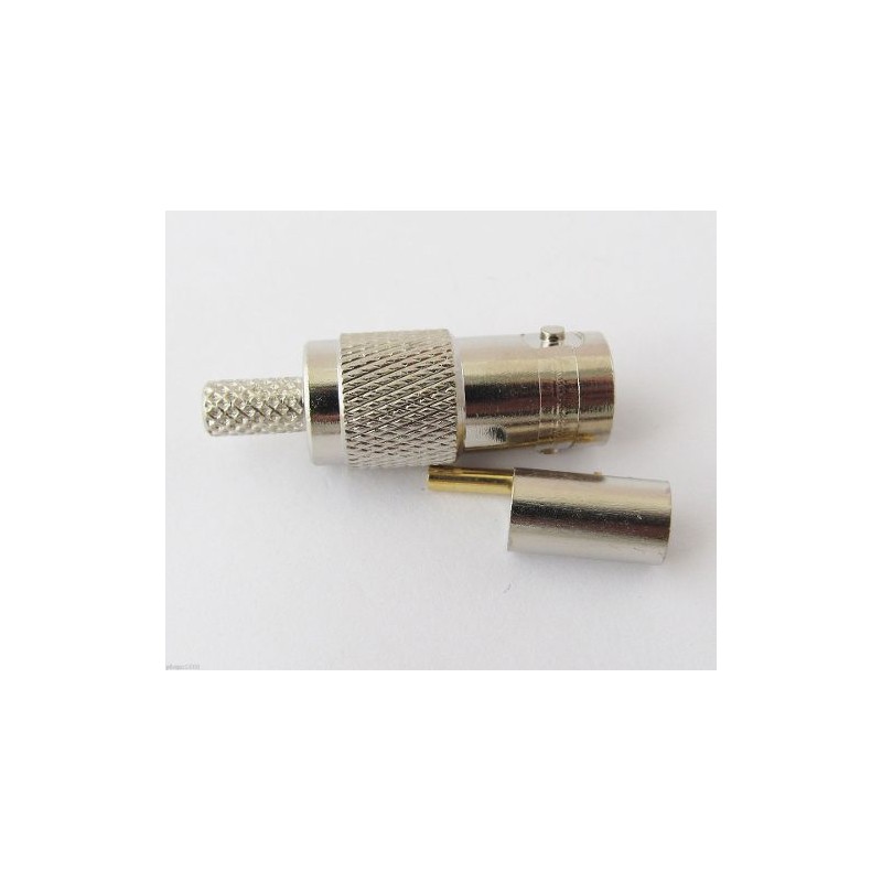 CONECTOR BNC HEMBRA FLEX5 AEREO CRIMPAR
