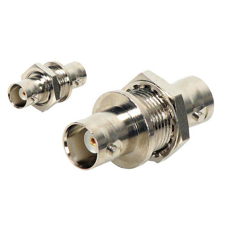 ADAPTADOR BNC H-H SIN AISLAR PANEL 75Ohm
