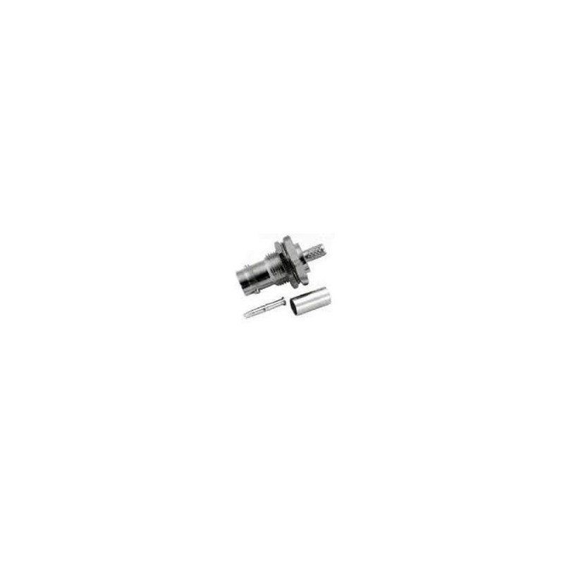 CONECTOR BNC HEMBRA FLEX5 PANEL CRIMPAR