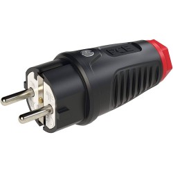 CONECTOR SCHUKO MACHO GOMA...