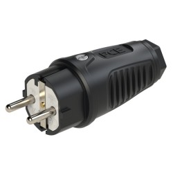 CONECTOR SCHUKO MACHO GOMA...