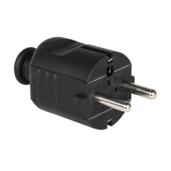 CONECTOR SCHUKO MACHO GOMA...