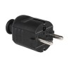 CONECTOR SCHUKO MACHO GOMA NEGRO PCE ECO