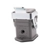 CARCASA BASE CHASIS+TAPA HARTING 4P+T