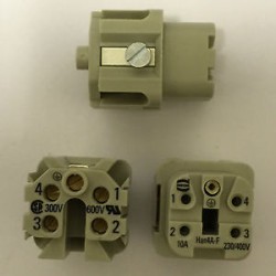 CONECTOR 4 PINES+TIERRA...
