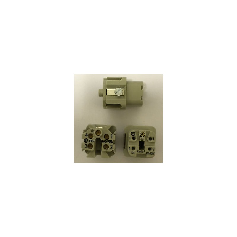 CONECTOR 4 PINES+TIERRA HEMBRA HARTING