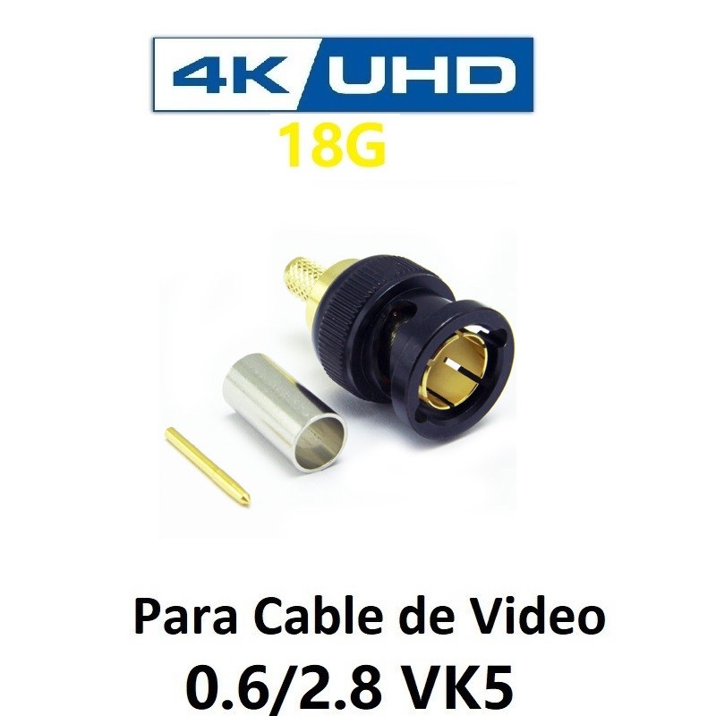CONECTOR BNC MACHO 0.4/1.9 HD 12G KORUS