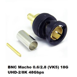 CONECTOR BNC MACHO 0.6/2.8...
