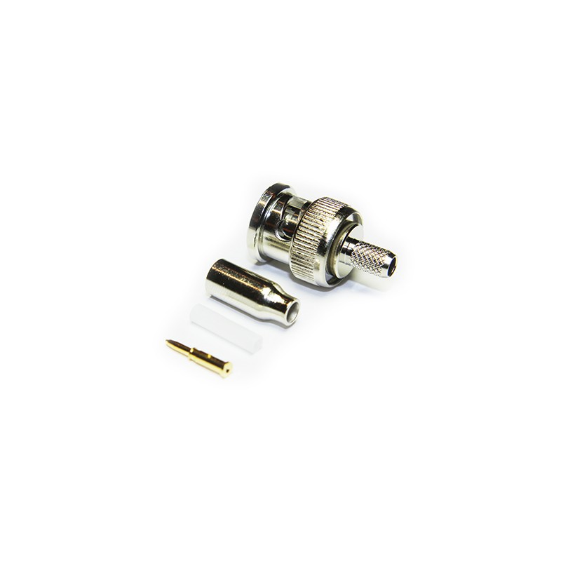 CONECTOR BNC MACHO RG179 CRIMPAR