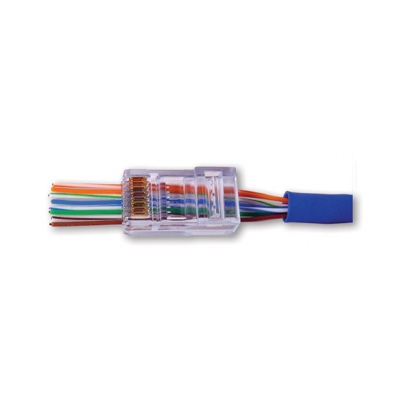 CONECTOR EZ-RJ45 MACHO UTP CAT5E/6 EXCEL