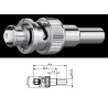 CONECTOR SHV-BNC MACHO RG316 RECTO 0.3Gh