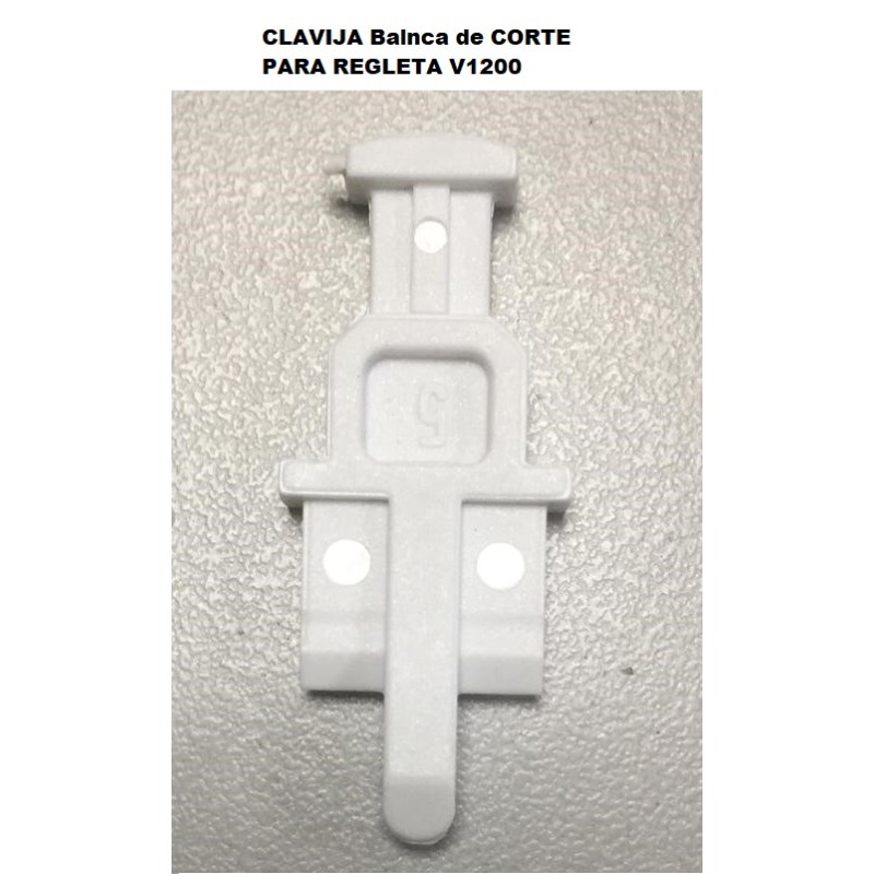 CLAVIJA CORTE PARA REGLETA V1200 BLANCA