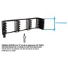 SUBRACK 19" x 3U x 150 PARES+SOPORTE 110