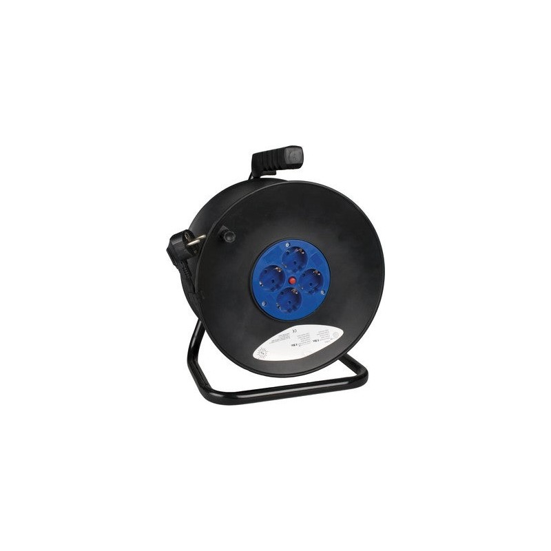 ENROLLADOR ALARGADOR 25m 4xSchuko 3x1,5