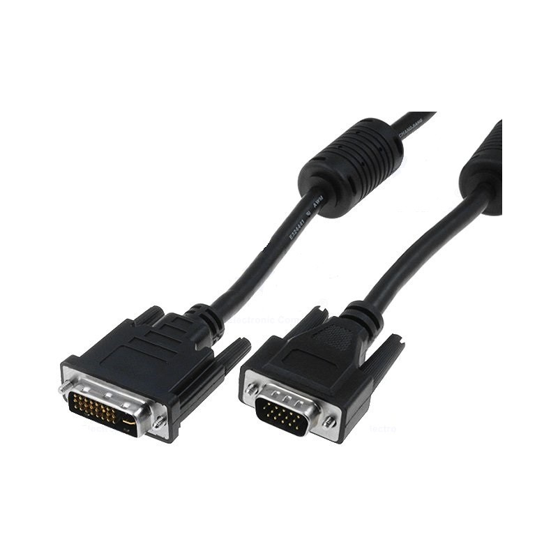 CABLE DVI-A (12+5) M-VGA M 5M CON FERRIT