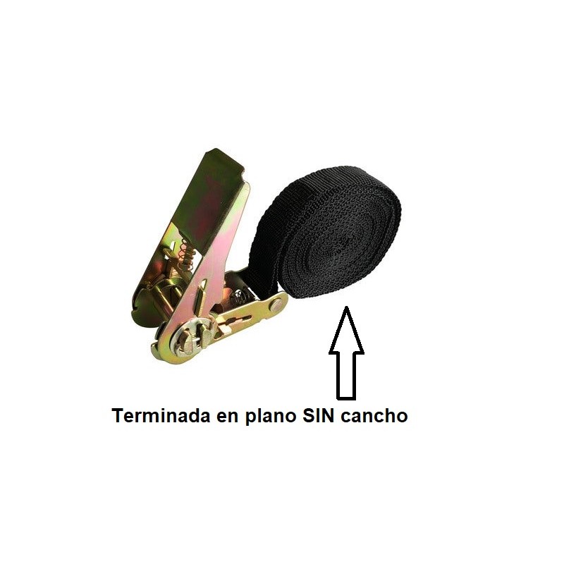 ESLINGA PLANA POLIESTER+TENSOR 25mmX5Mts